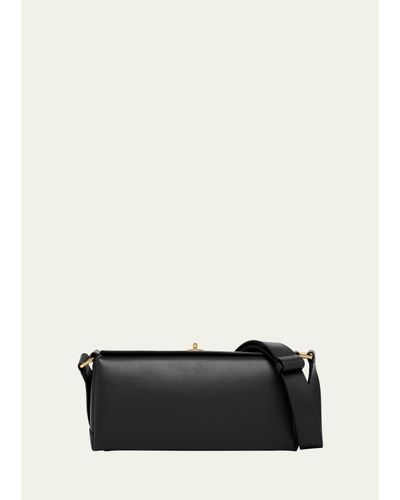 Plan C Folded Leather Shoulder Bag