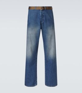 Plan C Plan C Belted straight jeans