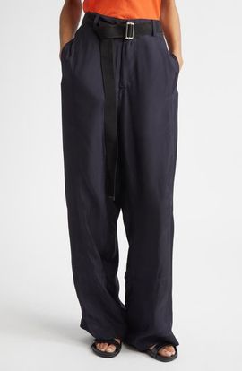 PLAN C PLAN C Belted Wide Leg Trousers