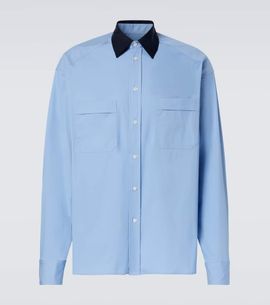 Plan C Plan C Cotton-blend poplin shirt