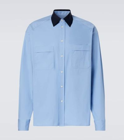 Plan C Plan C Cotton-blend poplin shirt