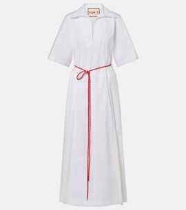 Plan C Plan C Cotton-blend shirt dress