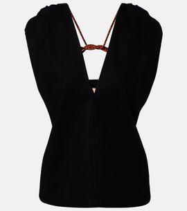 Plan C Plan C Cotton crÃªpe top