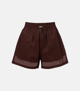 Plan C Plan C Cotton organza shorts