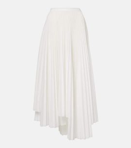 Plan C Plan C PlissÃ© asymmetric muslin maxi skirt