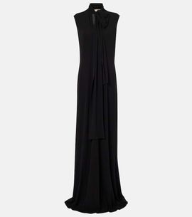 Plan C Plan C Scarf-detail jersey maxi dress