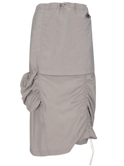 PLASMA SPHERE PUSH SKIRT IN GREY (shirring cargo skirt)