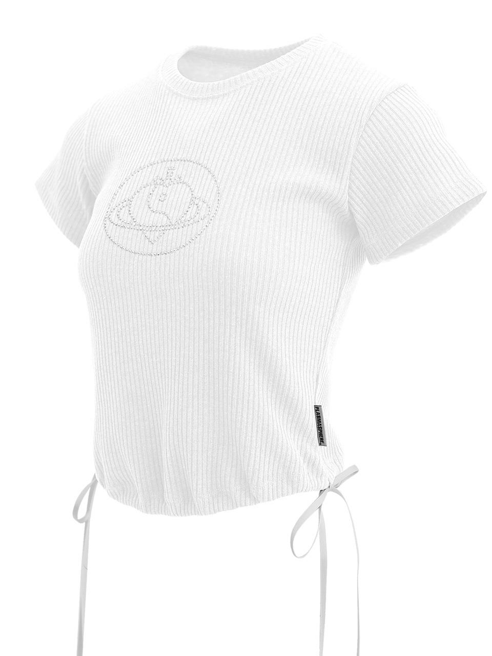 PLASMA SPHERE SUGAR T SHIRT IN WHITE (Ribbed T-shirt)