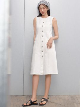 PLASTIC ISLAND Bustier Denim One-Piece Dress (PR2DO561)