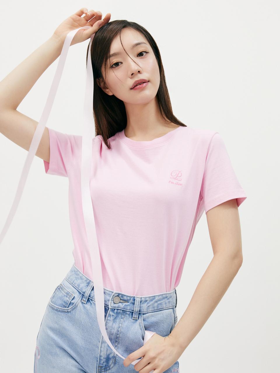PLASTIC ISLAND Embroidered Relaxed Fit Cotton T-shirt (PR2CH367)