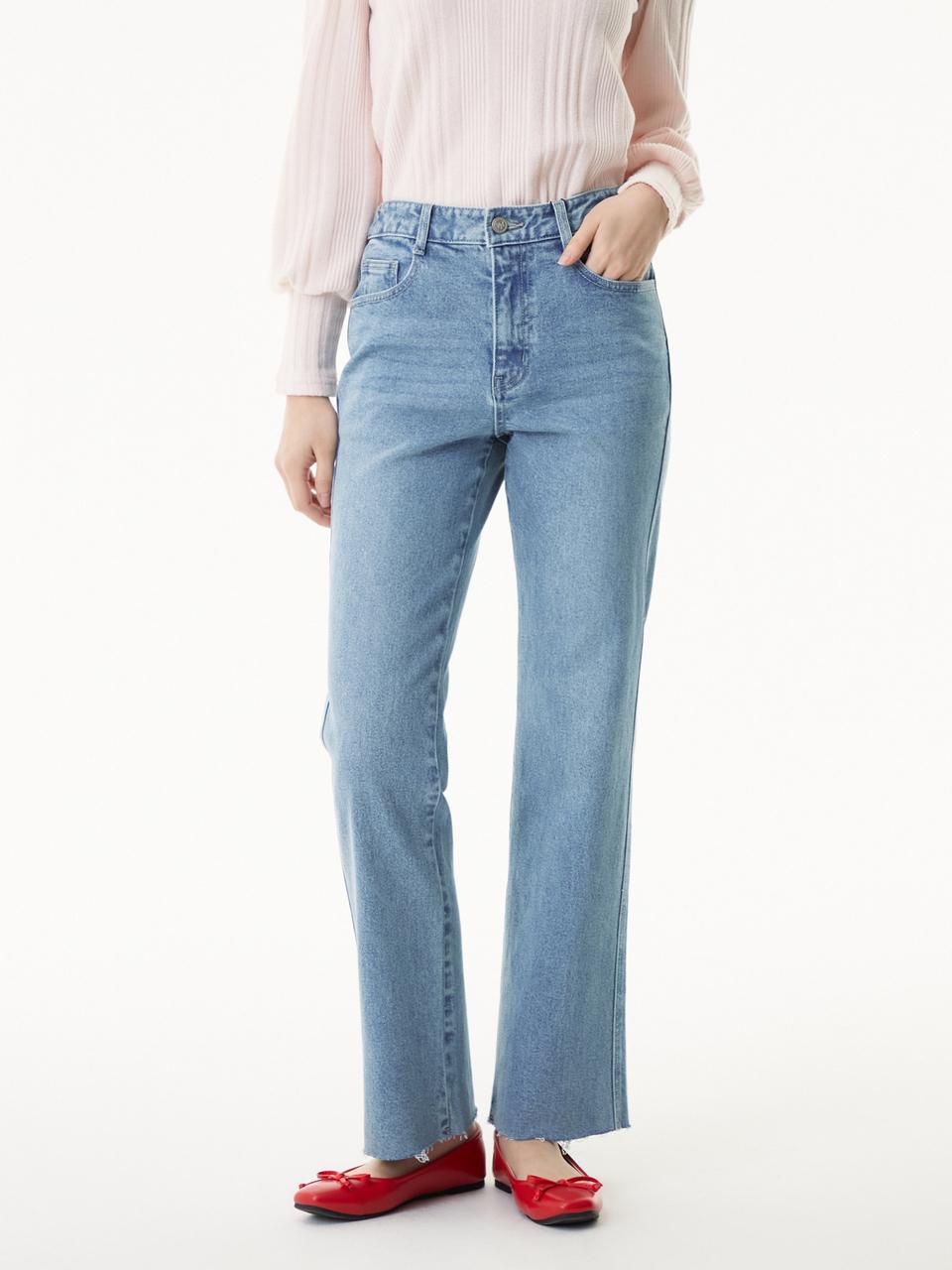 PLASTIC ISLAND Straight-fit Denim Pants (PR2DP363)