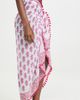 Playa Lucila Playa Lucila Border Print Sarong Pink One Size - 4