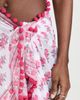 Playa Lucila Playa Lucila Border Print Sarong Pink One Size - 6