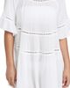 Playa Lucila Playa Lucila Drop Waist Mini Dress White XS - 1