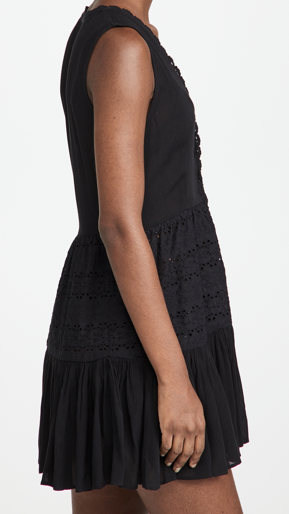 playa lucila ruffle mini dress Playa Lucila Women's Eyelet Dress, Red, XL at Amazon Women's Clothing store