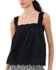 Playa Lucila Playa Lucila Eyelet Tank Black - 1