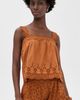 Playa Lucila Playa Lucila Eyelet Tank Tobacco - 2