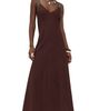 Playa Lucila Playa Lucila Maxi Dress Brown - 1