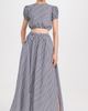 Playa Lucila Playa Lucila Maxi Skirt Black Gingham XL - 5
