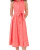Playa Lucila Playa Lucila Midi Shirtdress Coral - 1