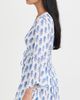 Playa Lucila Playa Lucila Mini Border Print Kimono Blue Border Print S - 4