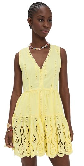 Playa Lucila Playa Lucila Mini Dress Butter Yellow