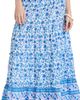 Playa Lucila Playa Lucila Printed Ruffle Skirt Blue Multi L - 1