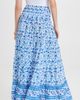 Playa Lucila Playa Lucila Printed Ruffle Skirt Blue Multi L - 3