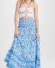 Playa Lucila Playa Lucila Printed Ruffle Skirt Blue Multi L - 5