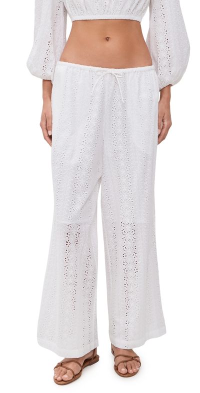 Playa Lucila Playa Lucila Wide Leg Pants White