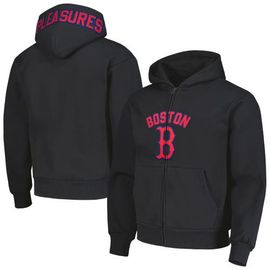 PLEASURES Men's PLEASURES Black Boston Red Sox Opening Day Full-Zip Hoodie 