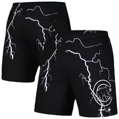 PLEASURES Men's PLEASURES Black Chicago Cubs Lightning Shorts 