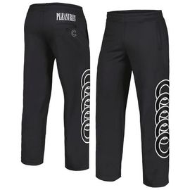 PLEASURES Men's PLEASURES Black Chicago Cubs Pitcher Track Pants 