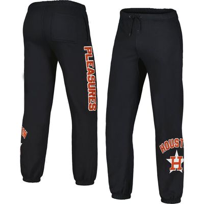 PLEASURES Men's PLEASURES Black Houston Astros Opening Day Sweatpants 