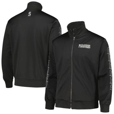 PLEASURES Men's PLEASURES Black Seattle Mariners Pitcher Full-Zip Track Jacket 