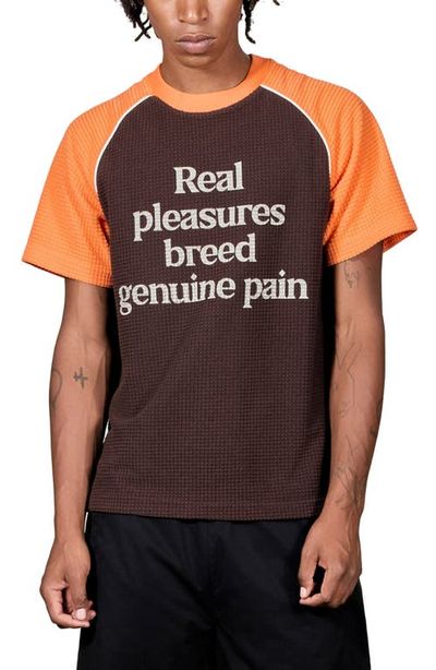 PLEASURES PLEASURES Breed Raglan Cotton Waffle Graphic T-Shirt