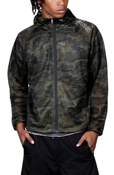 PLEASURES PLEASURES Camo Mesh Zip Hoodie 