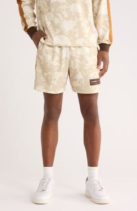 PLEASURES PLEASURES Despair Skull Print Active Shorts