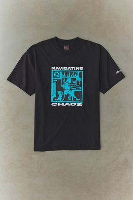 PLEASURES PLEASURES Navigate Graphic Tee in Black, Men's at Urban Outfitters