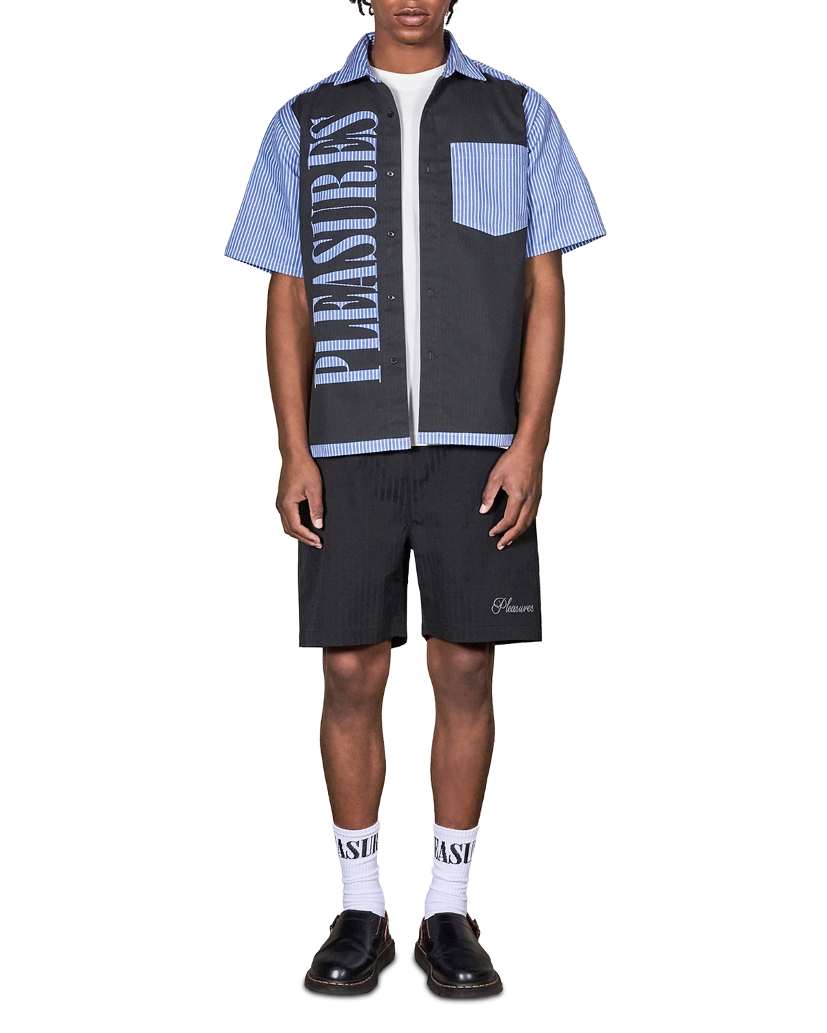 Pleasures - Onyx Block Logo Pocket Shirt