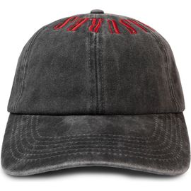 PLEASURES PLEASURES Onyx Crown Washed Cotton Twill Baseball Cap