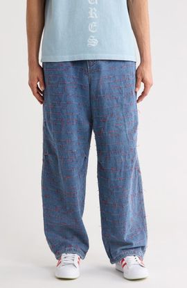 PLEASURES PLEASURES Strokes Denim Parachute Pants