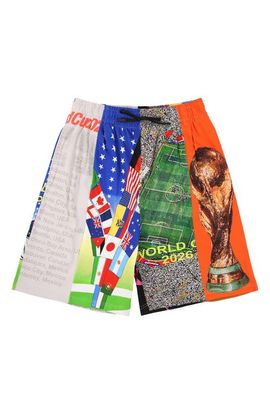 PLEASURES PLEASURES World Cup Drawstring Cotton Shorts