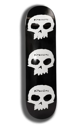 PLEASURES PLEASURES x Zero Skulls Skate Deck