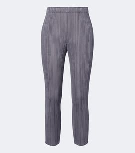 Pleats Please Issey Miyake Pleats Please Issey Miyake Basics cropped pleated slim pants