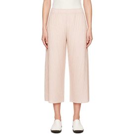 PLEATS PLEASE ISSEY MIYAKE PLEATS PLEASE ISSEY MIYAKE Beige Coast Trousers