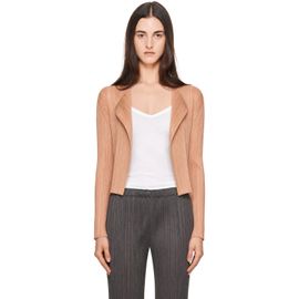 PLEATS PLEASE ISSEY MIYAKE PLEATS PLEASE ISSEY MIYAKE Beige Monthly Colors June Cardigan