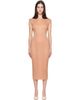 PLEATS PLEASE ISSEY MIYAKE PLEATS PLEASE ISSEY MIYAKE Beige Monthly Colors June Midi Dress - 1
