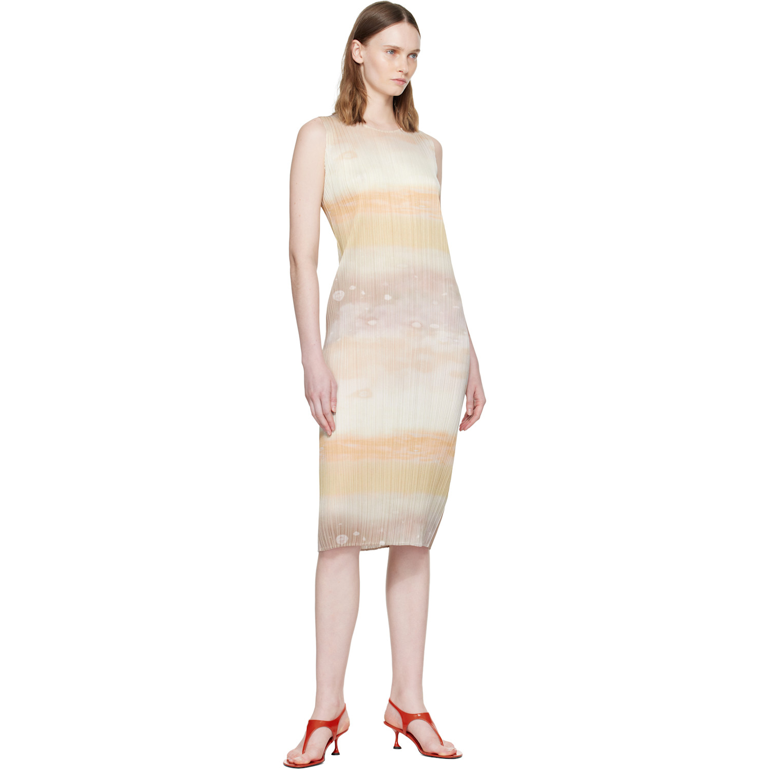 pleats please midi dress PLEATS PLEASE ISSEY MIYAKE: Multicolor Harmony Midi Dress