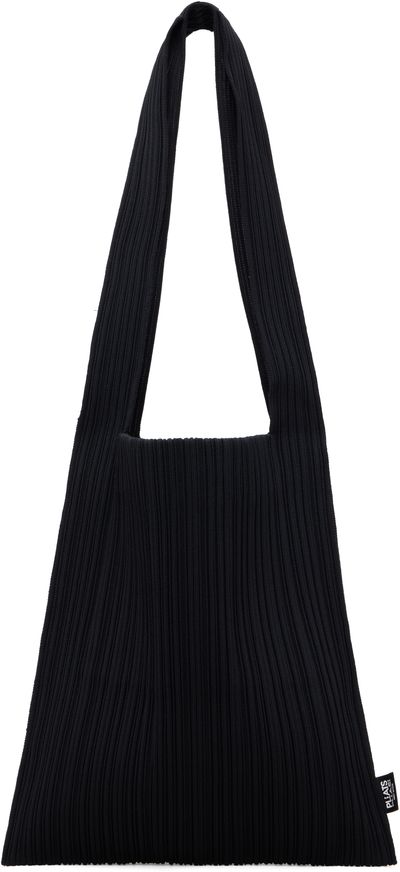 PLEATS PLEASE ISSEY MIYAKE PLEATS PLEASE ISSEY MIYAKE Black Crepe Knit Tote
